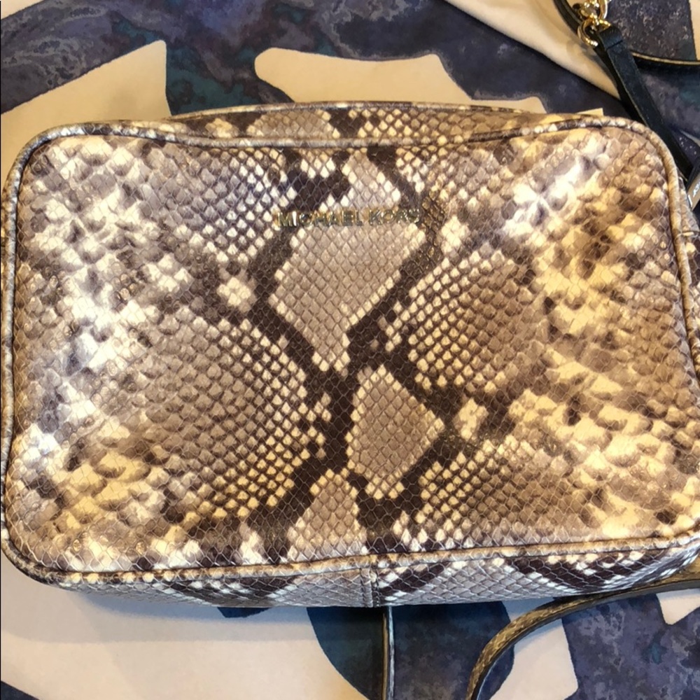Michael Kors Snake print cross body bag